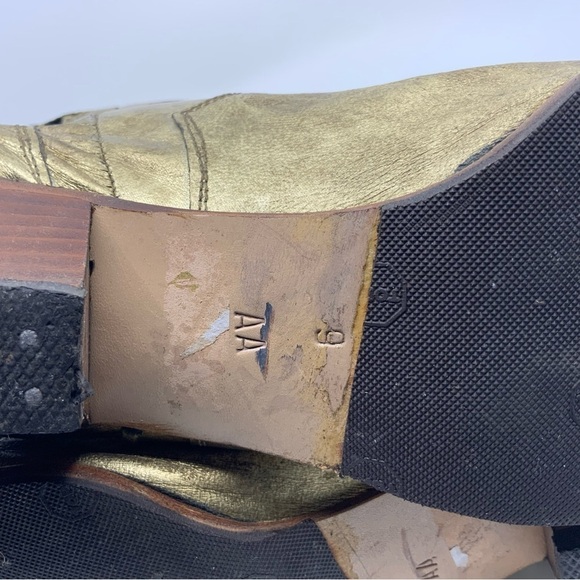 No name golden leather western boots. - Picture 6 of 16